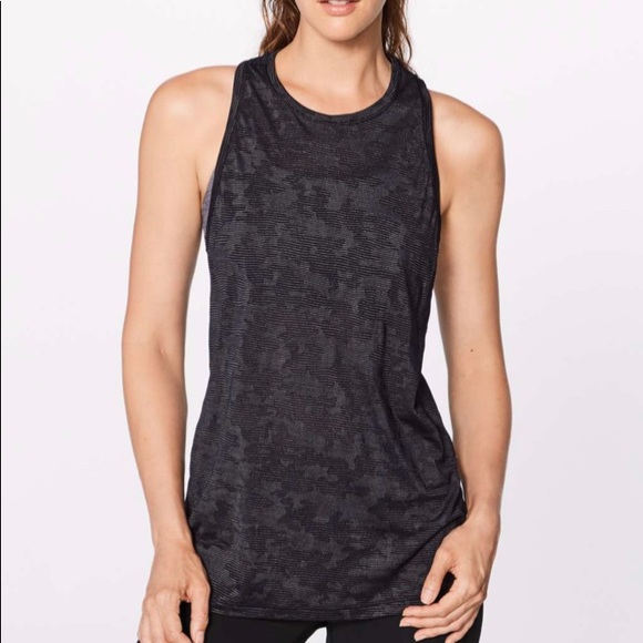 lululemon athletica Tops - Lululemon Miles Ahead Tank (Black Camo)